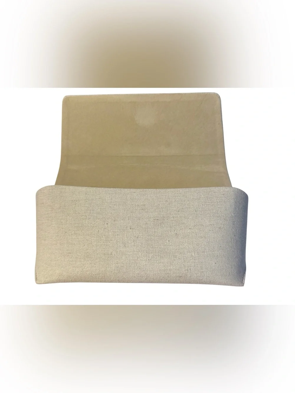 Authentic Salvatore Ferragamo Eyewear Sunglasses Case Cream Beige Tan Canvas